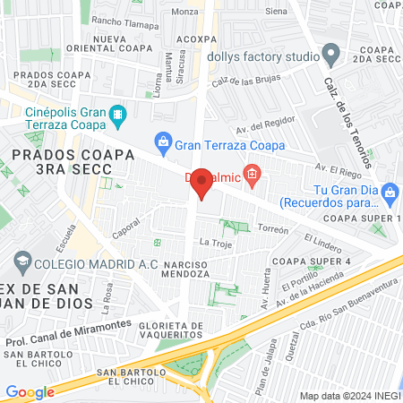 Estética Backstage & Mauricio Soto map