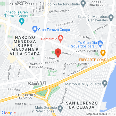 Dentaly CDMX Especialidades dentales map