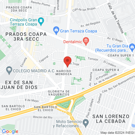Dr. Jorge Cervantes Gastroenterólogo map