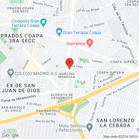 Dra. Melisa Cardona Vicario, Internista map