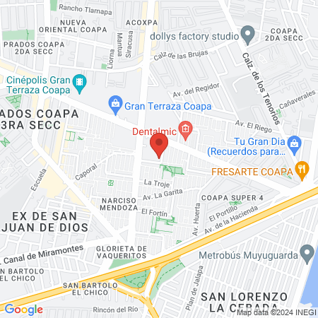 Dr. Gabriel Wesley Trejo Fuentes Cirugía General map