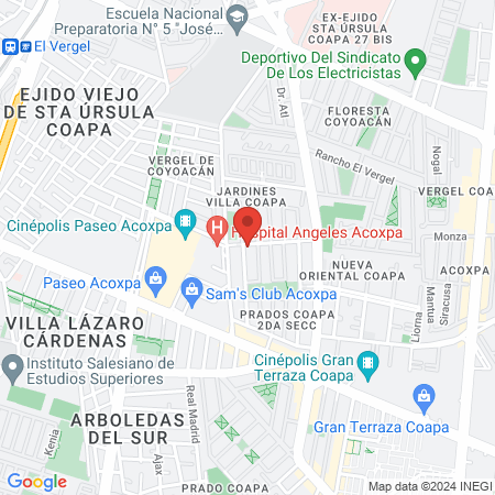 Gine Check In Clinica de la Mujer map