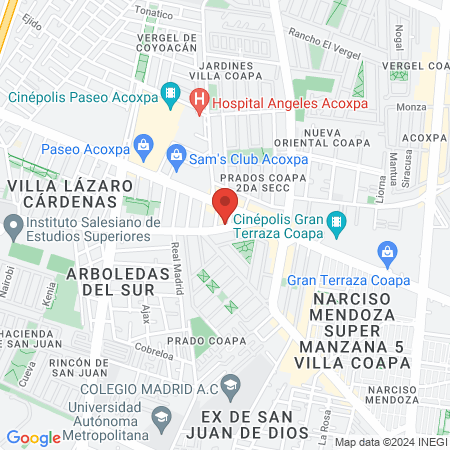 Clínica de Atención dental map