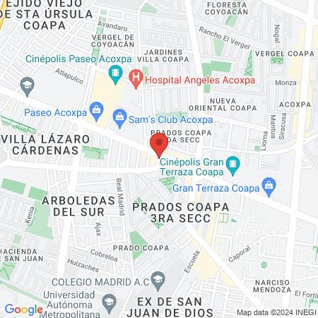 Dra. Blanca Alba J. map