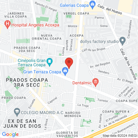 Leonora Studio Coapa - Salón de Belleza map