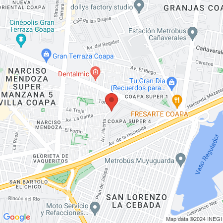 Doctora Alma Delia Aparico Guerrero map