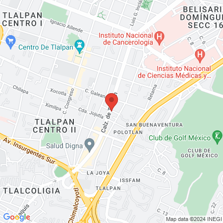 Dra. Yetlanezi Citlalli Hernández Romero map