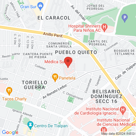 Dr. Oscar Gerardo Arrieta Rodríguez, Oncólogo map