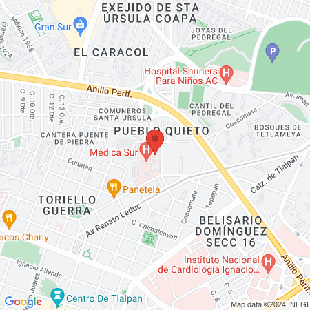 Dr. Sergio Menchaca, Neumólogo | Médica Sur map