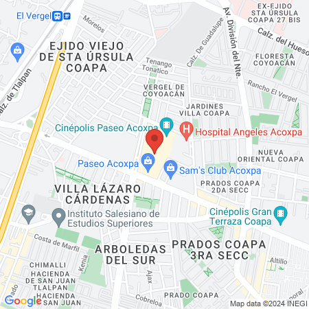 Víctor Manuel García González Urólogo Tlalpan map