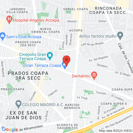 Banein Nails Studios Gran Terraza Coapa map