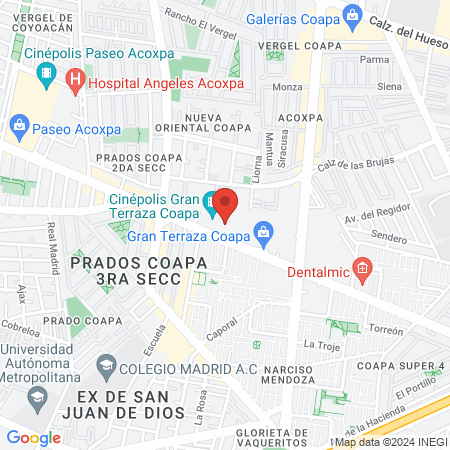 Enrique Bricker Gran Terraza Coapa map