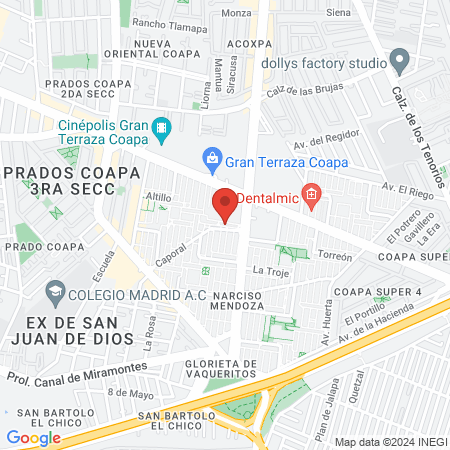 Podologos y Pedicuristas map