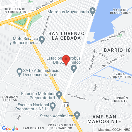 Barbería y peluquería Jon map