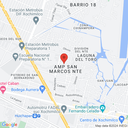 DR. ANTONIO OLVERA map