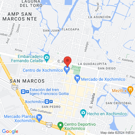 MÉDICA XOCHIMILCO map