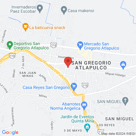 Dental San Gregorio map