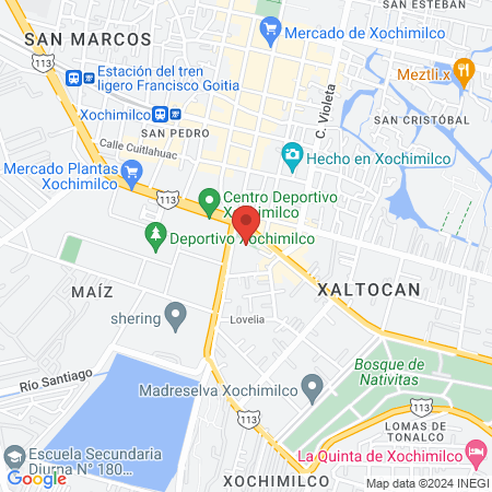 Hospital Materno Pediátrico CDMX Xochimilco - Psiquiatría map