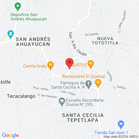 Salon de belleza Medusa map