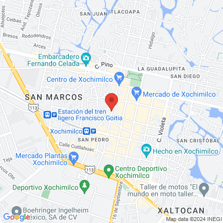 Carolina Sánchez Guzmán Dentista Xochimilco map