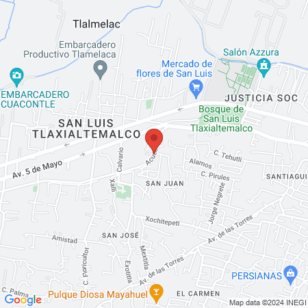 Salón de belleza Jhon map