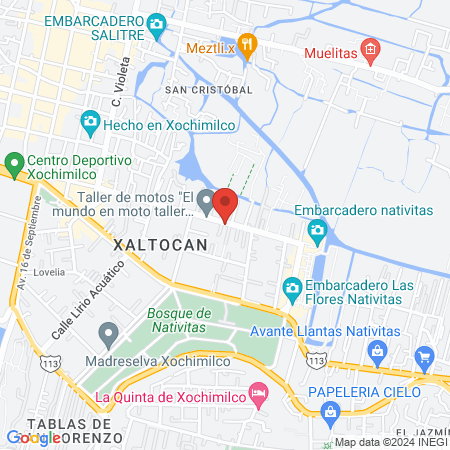 Salud Bucal Xochimilco map