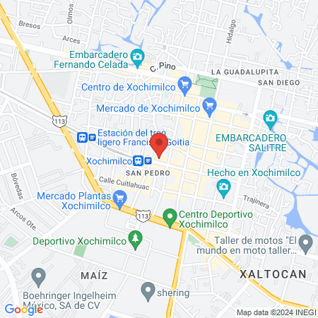 Princess Nails Xochimilco map