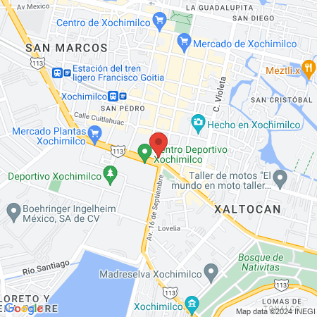 Ortodenny sucursal Xochimilco map