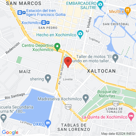 Veterinaria Ek Balam map