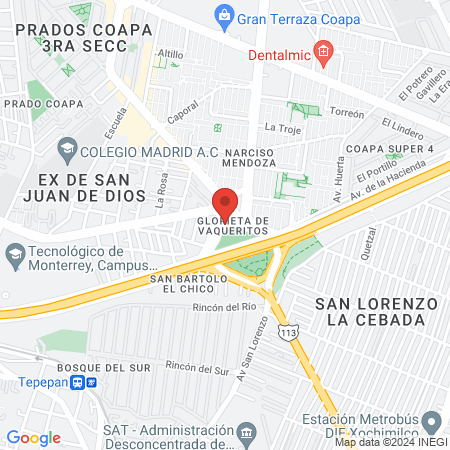 Dra. Mariana Zavala map