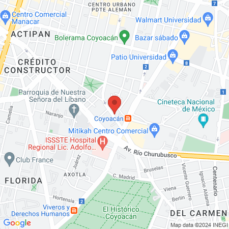 Lumbra Dental Coyoacán map
