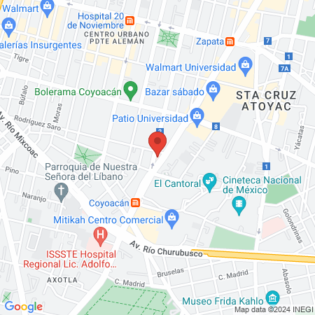 Hospital San José map