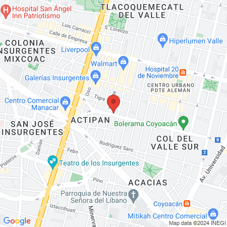 Nuñez Chimal Bernardo Antonio map