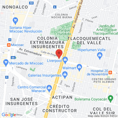 Curves Insurgentes Sur Gimnasio para Mujeres map