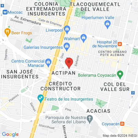 Clínica Dental Dra. Itzel Gómez. Ortodoncia y especialidades map