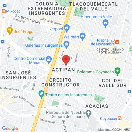 Federación Nacional de Neonatología de México, A.C. map