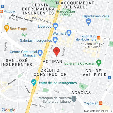 Dr. Rafael Mendizabal Guerra map