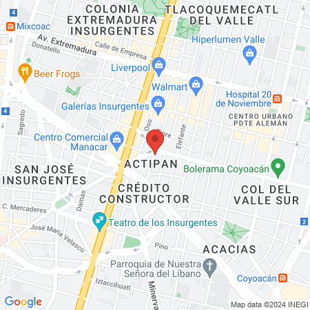 Consultorio Médico BHS map