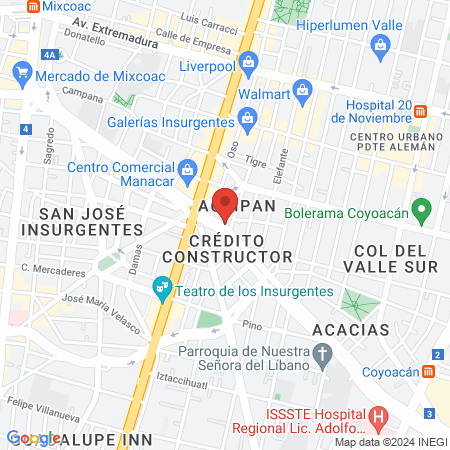 Oficinas Corporativas Amerimed map