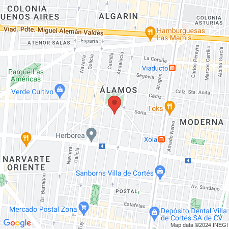 Evangeline Beauty Bar map