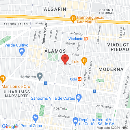 EL UNICORNIO Azul map