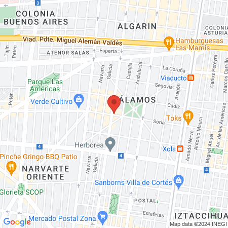 Ciclon barber and tattoo map