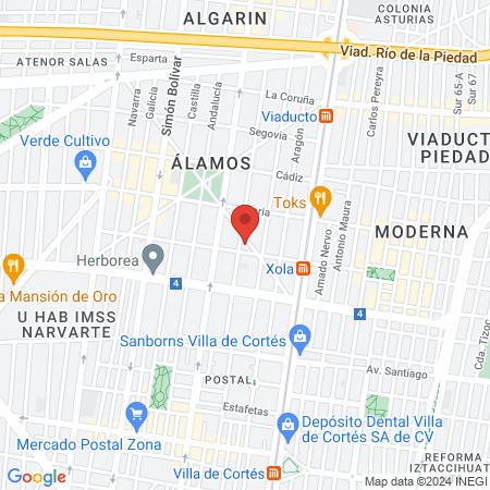 Janet Avila Olivares Medico del deporte map