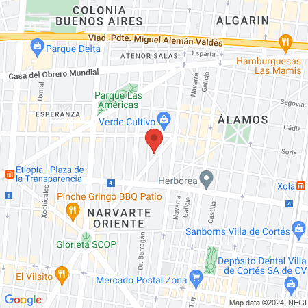 Dra. Diana E. Cruz Rubio map