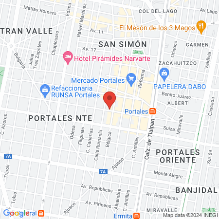 Angeles Clínica Veterinaria map