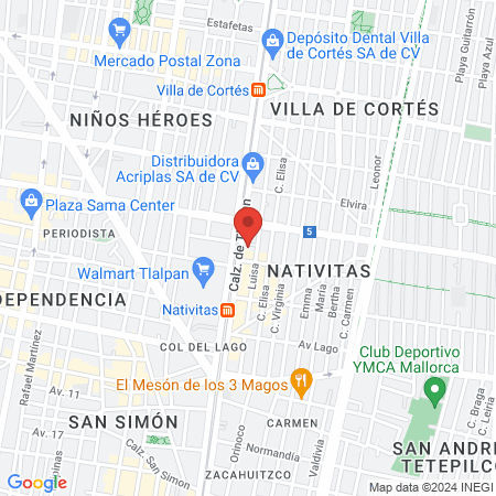 Dr Jorge Vila Herrera map