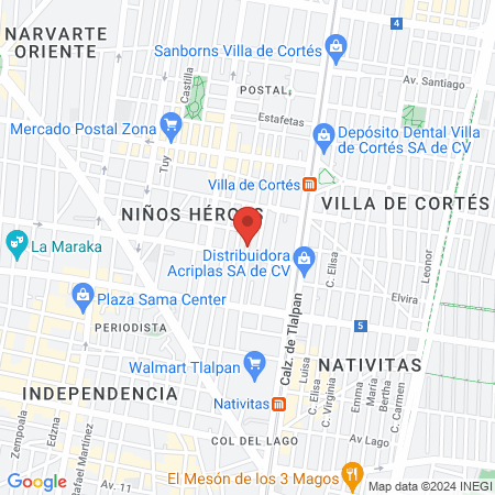 Dentistas Odontopeques map