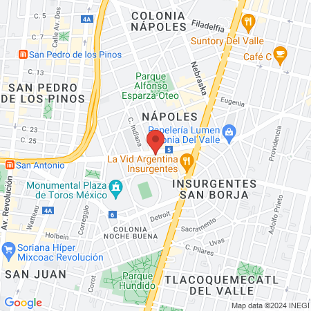 Novopiel Nápoles map