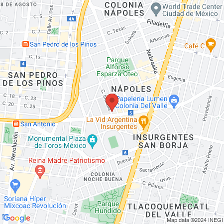 Dr. Santiago Gutierrez del Rio map