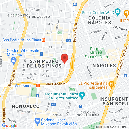 Hospital Veterinario MEVET map